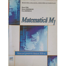 MATEMATICA, MANUAL PENTRU CLASA A XII-A (M1)
