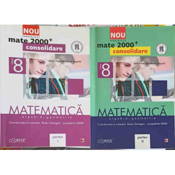MATEMATICA ALGEBRA, GEOMETRIE CLASA A 8-A, PARTEA 1-2