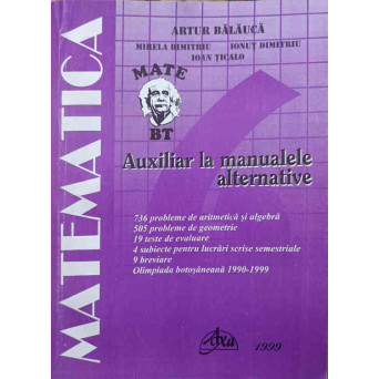 MATEMATICA, CLASA A VI-A. AUXILIAR LA MANUALELE ALTERNATIVE