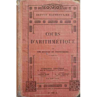 COURS D'ARITHMETIQUE
