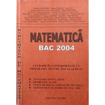 MATEMATICA BAC 2004