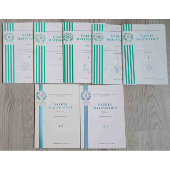 GAZETA MATEMATICA 2010, SERIA A VOL.1-4, SERIA B VOL.1-5 (7 REVISTE)
