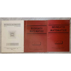 LOT 3 REVISTE MATEMATICE: RECREATII MATEMATICE 1999, 2001