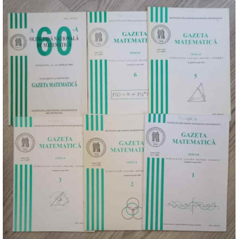 GAZETA MATEMATICA 2009, SERIA B VOL.1-6 (6 REVISTE)