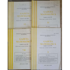 GAZETA MATEMATICA 1998 VOL.7-9, 11-12 (4 REVISTE)