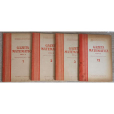 GAZETA MATEMATICA 1973, SERIA B VOL.1-3, 12 (4 REVISTE)