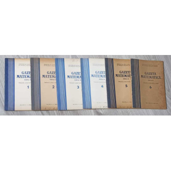 GAZETA MATEMATICA 1974, SERIA B VOL.1-6 (6 REVISTE)