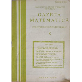 GAZETA MATEMATICA NR.8 - 1991