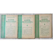 GAZETA MATEMATICA 1986 VOL.3-4, 6 (3 REVISTE)