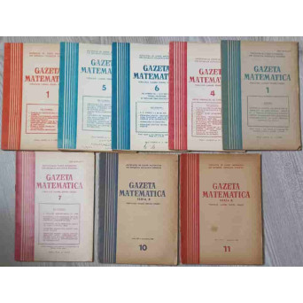 GAZETA MATEMATICA 1966-1989 DIVERSI ANI (8 REVISTE)