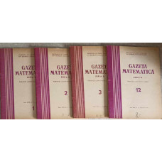 GAZETA MATEMATICA 1971, SERIA B VOL.1-3, 12 (4 REVISTE)