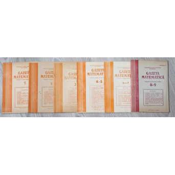 GAZETA MATEMATICA 1990 VOL.1-9 (6 REVISTE)