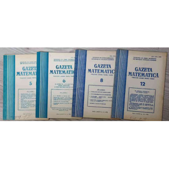 GAZETA MATEMATICA 1981 VOL.5-6, 8, 12 (4 REVISTE)