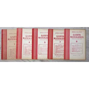 GAZETA MATEMATICA 1982 VOL.1, 4-8 (5 REVISTE)