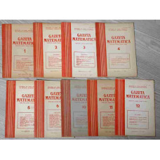 GAZETA MATEMATICA 1980 VOL.1-6, 10-12 (9 REVISTE)