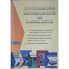 DOCUMENTELE PROFESORULUI DE MATEMATICA (2006-2007)