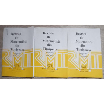 REVISTA DE MATEMATICA DIN TIMISOARA NR.1-3/2015
