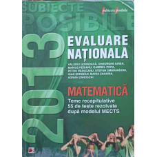 MATEMATICA. EVALUAREA NATIONALA 2013, CLASA A VIII-A