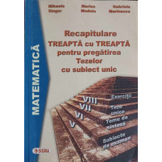 RECAPITULARE TREAPTA CU TREAPTA PENTRU PREGATIREA TEZELOR CU SUBIECT UNIC