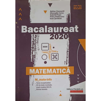 BACALAUREAT 2020, MATEMATICA