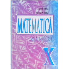 MATEMATICA. MANUAL PENTRU CLASA A X-A, TRUNCHI COMUN