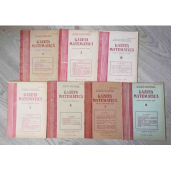 GAZETA MATEMATICA 1989 VOL.2-8 (7 REVISTE)