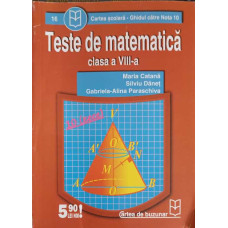 TESTE DE MATEMATICA CLASA A VIII-A