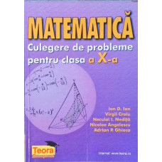 MATEMATICA. CULEGERE DE PROBLEME PENTRU CLASA A X-A