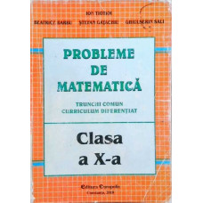 PROBLEME DE MATEMATICA, TRUNCHI COMUN CLASA A X-A