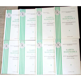 GAZETA MATEMATICA 2007 SERIA B NR.1-4, 6-9 (8 REVISTE)