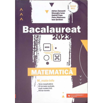 BACALAUREAT 2023. MATEMATICA M_MATE-INFO
