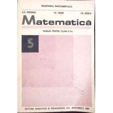 MATEMATICA, MANUAL PENTRU CLASA A V-A