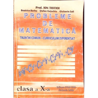 PROBLEME DE MATEMATICA - CLASA A X-A