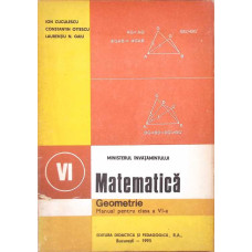 MATEMATICA. GEOMETRIE. MANUAL PENTRU CLASA A VI-A (1993)