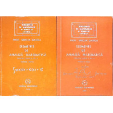 ELEMENTE DE ANALIZA MATEMATICA, CLASA A XII-A VOL.1-2
