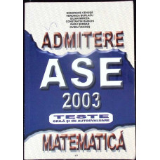 ADMITERE ASE 2003 MATEMATICA