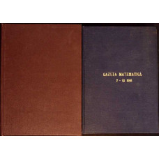 GAZETA MATEMATICA IANUARIE-DECEMBRIE 1980 (12 REVISTE COLEGATE)