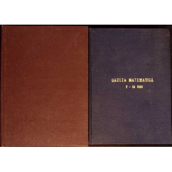 GAZETA MATEMATICA IANUARIE-DECEMBRIE 1980 (12 REVISTE COLEGATE)