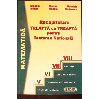 MATEMATICA, RECAPITULARE TREAPTA CU TREAPTA PENTRU TESTAREA NATIONALA