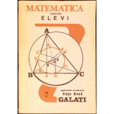 MATEMATICA PENTRU ELEVI NR.7/1989