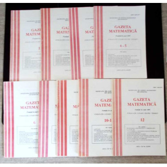 REVISTA GAZETA MATEMATICA NR.1-12 ANUL 1997 (9 REVISTE)