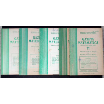 REVISTA GAZETA MATEMATICA ANUL 1979, NR.2-3, 7, 10-11 (5 REVISTE)