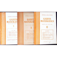 REVISTA GAZETA MATEMATICA ANUL 1977, NR.1-2, 6 (3 REVISTE)