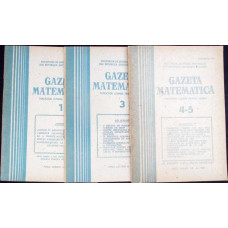 REVISTA GAZETA MATEMATICA ANUL 1984, NR.1, 3-5 (3 REVISTE)