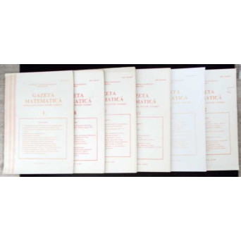 REVISTA GAZETA MATEMATICA ANUL 1993, NR.1, 8-12 (6 REVISTE)