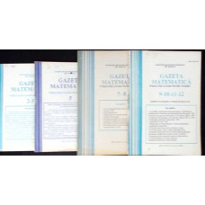 REVISTA GAZETA MATEMATICA ANUL 1992, NR.2-3, 5, 7-12 (4 REVISTE)