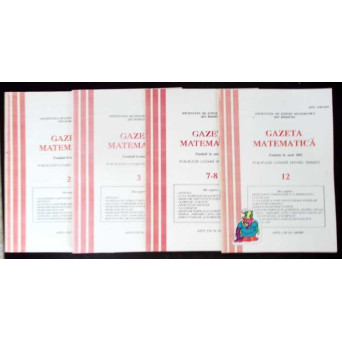 REVISTA GAZETA MATEMATICA ANUL 1997, NR.2-3, 7-8, 12 (4 REVISTE)
