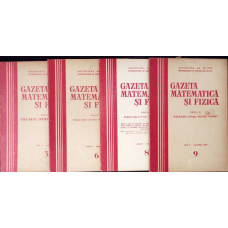 REVISTA GAZETA MATEMATICA SI FIZICA ANUL 1959, NR.3, 6, 8-9 (4 REVISTE)