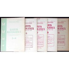 REVISTA GAZETA MATEMATICA ANUL 1982, NR.3-4, 6-8, 11 (5 REVISTE)