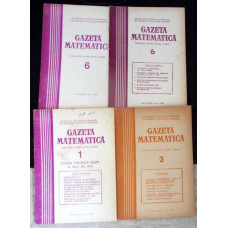REVISTA GAZETA MATEMATICA 1975-1977 (4 REVISTE)